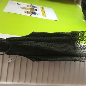 Lace halter crop top